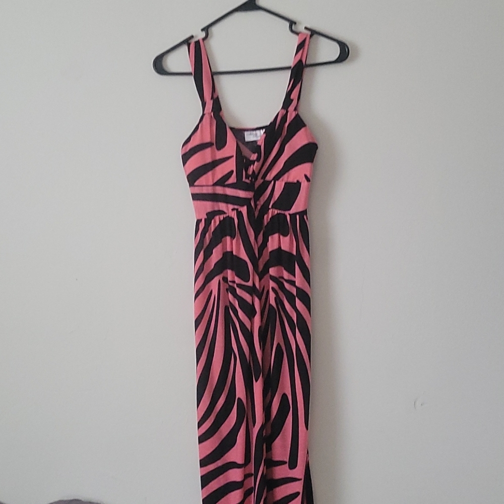 🎁5 for $20 pink and black maxi dress